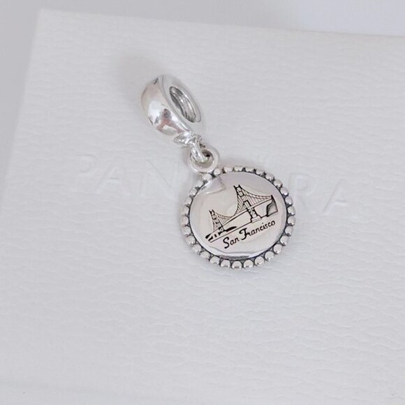 Pandora San Francisco Bridge Dangle Charm S925 Silver with box - Picture 4 of 9